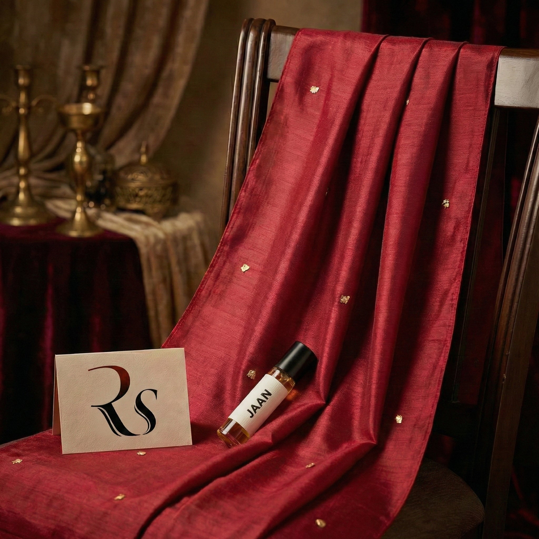 Hand-Embellished Stole